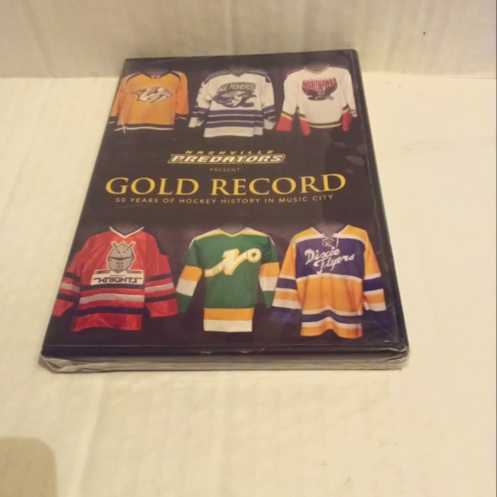 Nashville Predators 50 Years of Hockey Gold Record DVD, Sealed